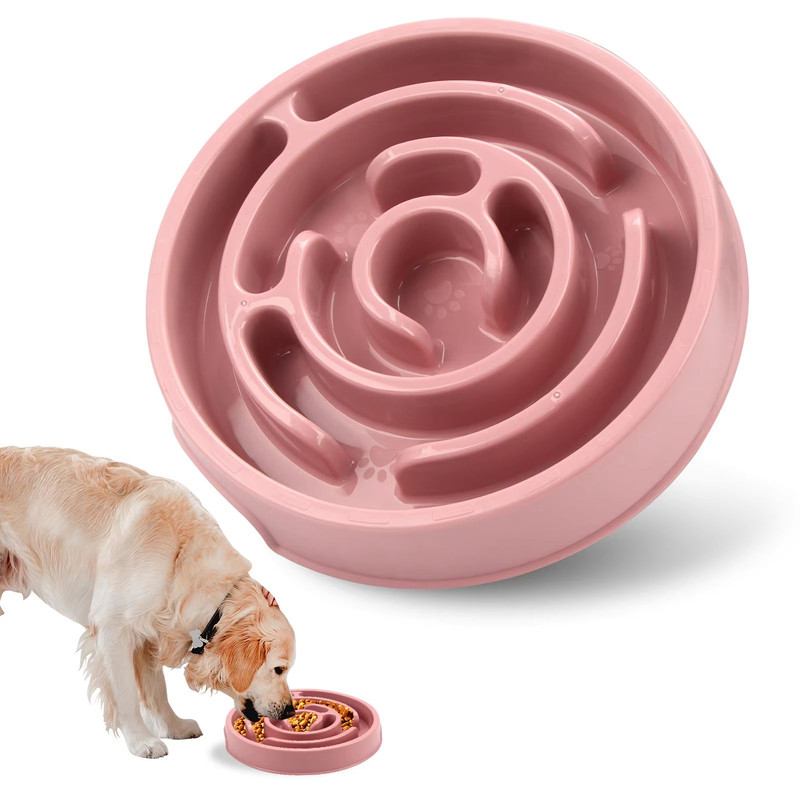 Eco Dog Slow Feeder Bowl NonSlip Puzzle AntiGulp Dish For Large Medium Small Dogs 11