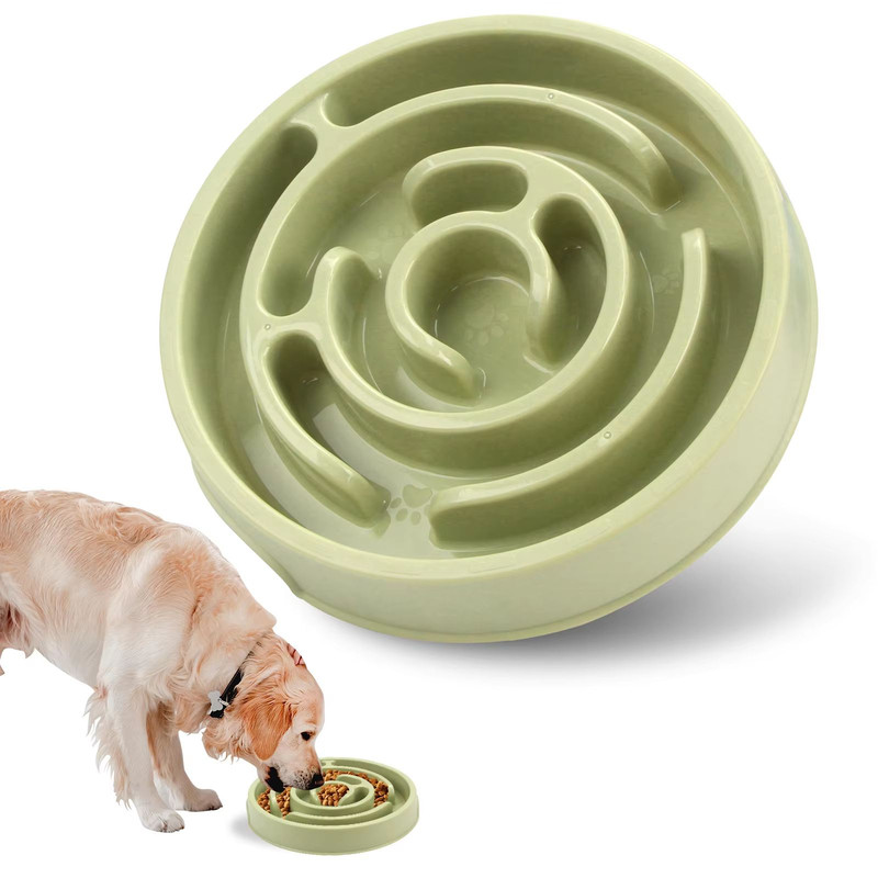 Eco Dog Slow Feeder Bowl NonSlip Puzzle AntiGulp Dish For Large Medium Small Dogs 6