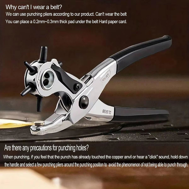 Rotary Belt Punch Pliers For Leather Watch Bands And Bags Adjustable Hole Punch Tool For Precision 2