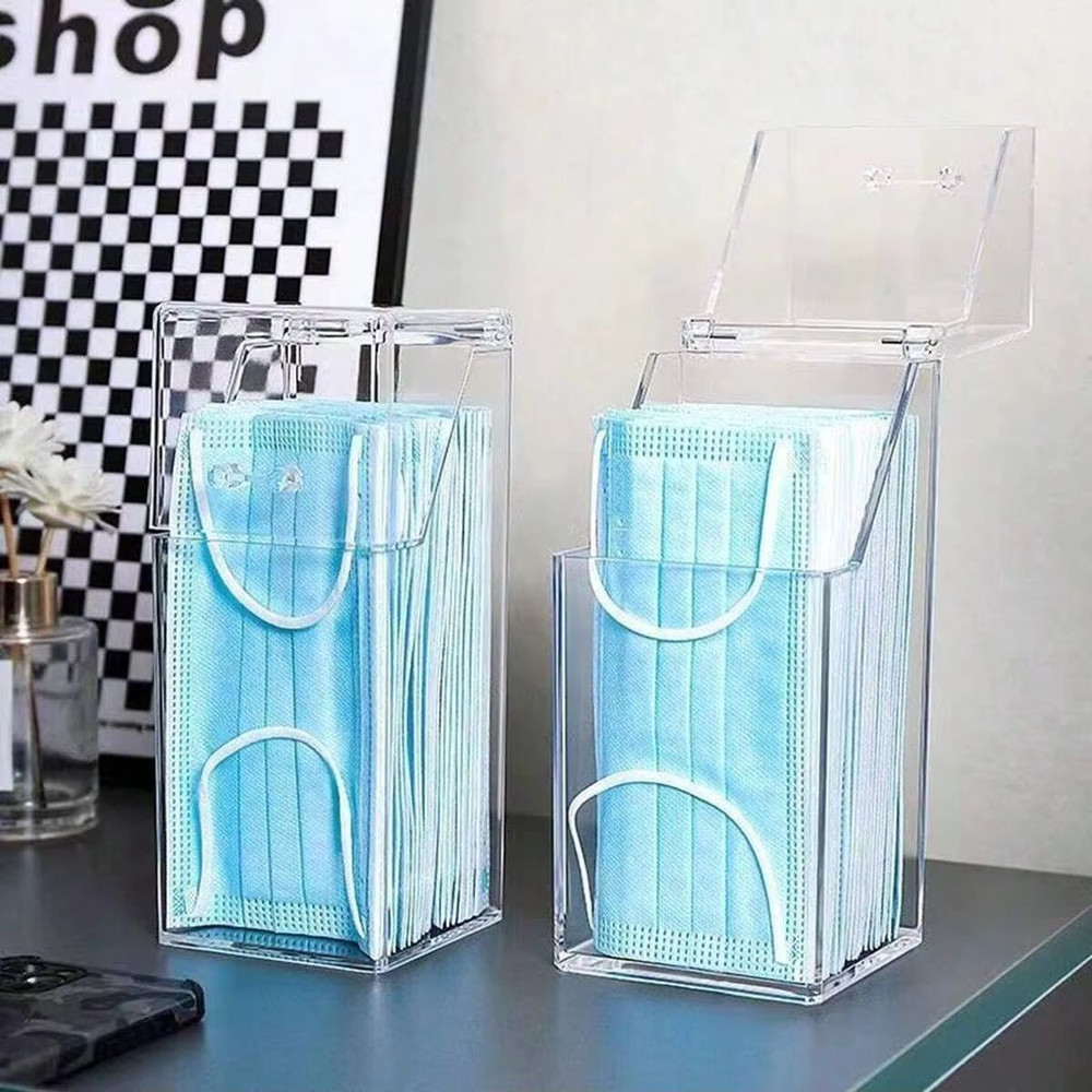 Clear Lid Makeup Brush Lipstick Organizer Bucket Stylish Desktop Cosmetic Storage 3