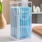 Clear Lid Makeup Brush Lipstick Organizer Bucket Stylish Desktop Cosmetic Storage 4