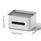 Gray Multifunctional Tissue Storage Box Sleek Desktop Organizer For Tissues Remotes More 2