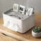 Gray Multifunctional Tissue Storage Box Sleek Desktop Organizer For Tissues Remotes More 4
