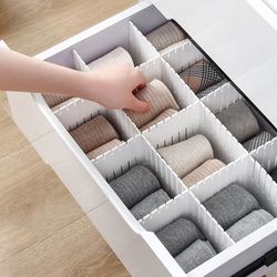 adjustable plastic drawer storage divider – multipurpose cabinet & drawer organizer