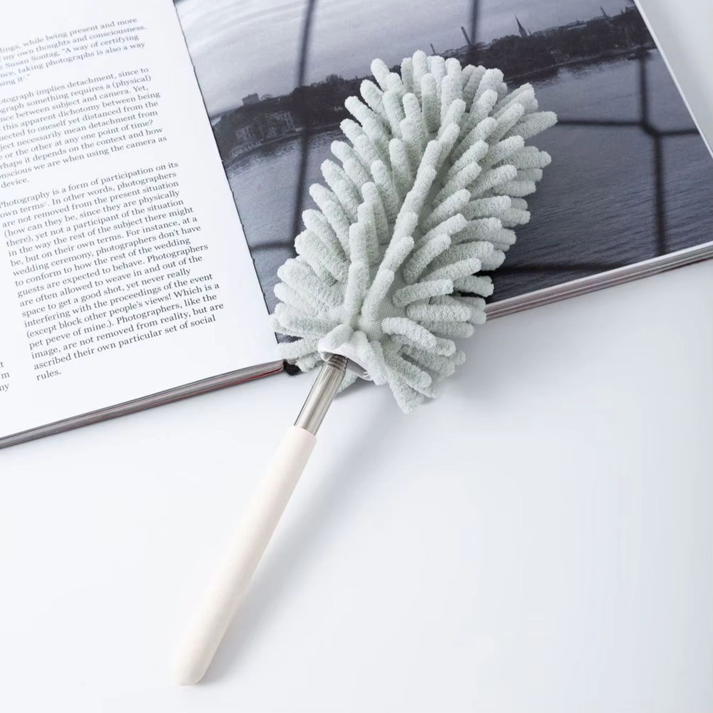 Telescopic Microfiber Chenille Duster With Stainless Steel Handle Multifunction High Reach Dust Br 3