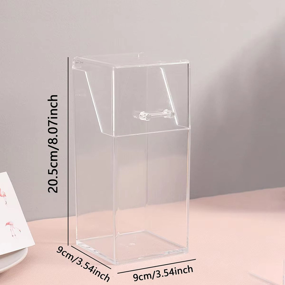 Clarity Stand Makeup Brush Holder Simple Transparent Storage Box 1