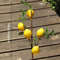 Sunny Luxe Artificial Lemon Branch With Green Leaves Realistic Home Decor Stem 3