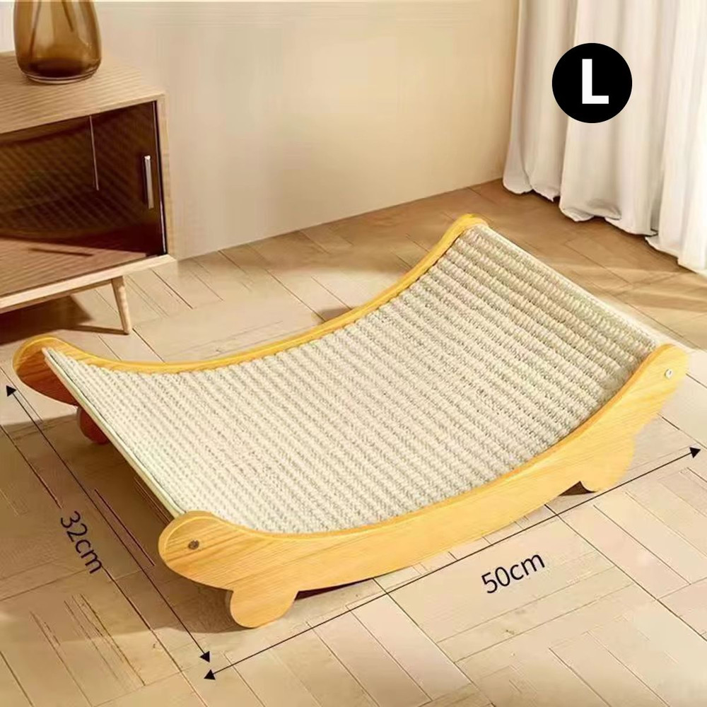 FelineZen Wooden Cat Scratching Pad Sleeping Bed MultiFunction Detachable WearResistant Kitten Lo 7