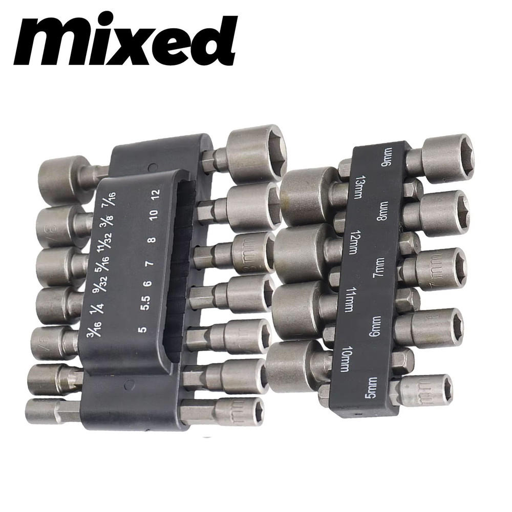 ProDriver Magnetic Hex Nut Driver Bit Socket Adapter Set 8