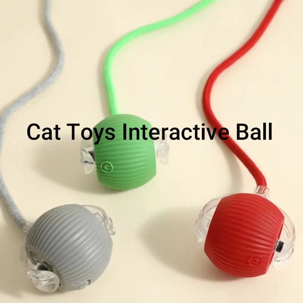 Smart Roll Play Cat Ball Toy USB Rechargeable Automatic Interactive For Cats 2