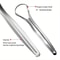 PureClean Stainless Steel SpoonShaped Tongue Scraper Set 2