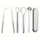 PureClean Stainless Steel SpoonShaped Tongue Scraper Set 8