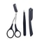 ProGroom Stainless Steel Eyebrow Trimmer Set Comb Scissors Tweezers Kit For Women 5