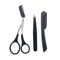 ProGroom Stainless Steel Eyebrow Trimmer Set Comb Scissors Tweezers Kit For Women 6