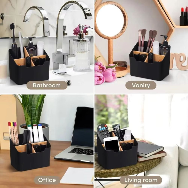 DeskMaster TV Remote Holder Organizer Box For Remote Controls Desktop Storage 5