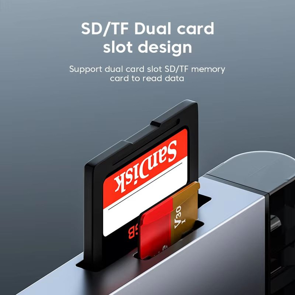 7 In 1 Multifunction USB 30 Card Reader And Type C OTG Adapter 4