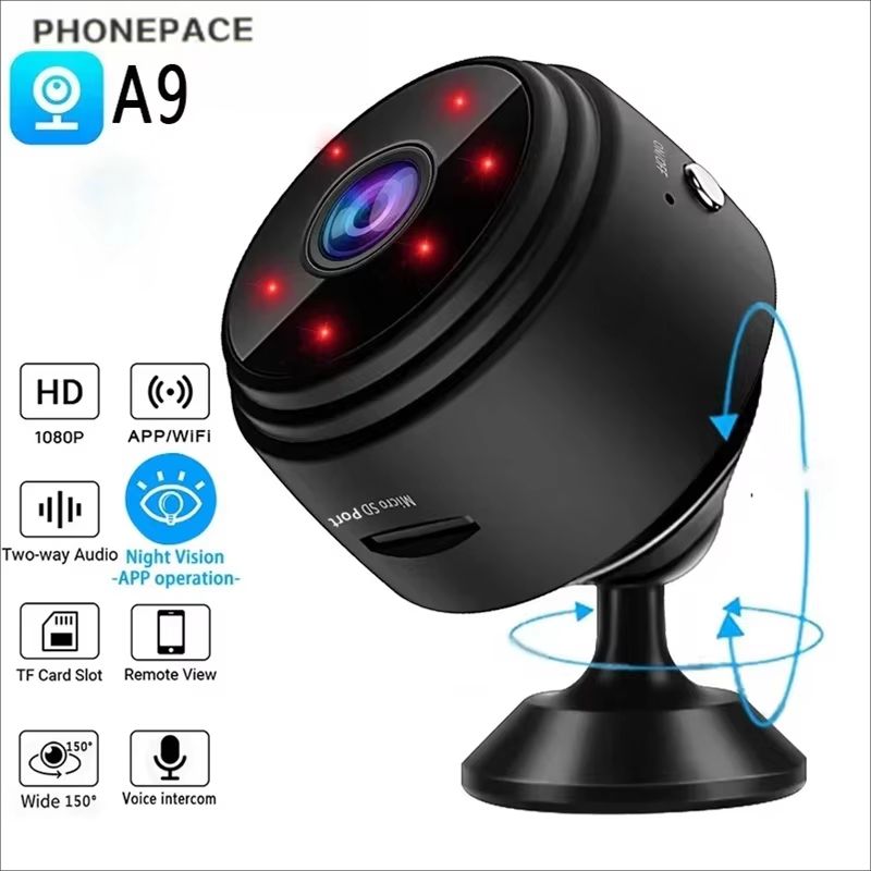 A9 Mini 1080P Wireless Night Vision Sports Camera 0