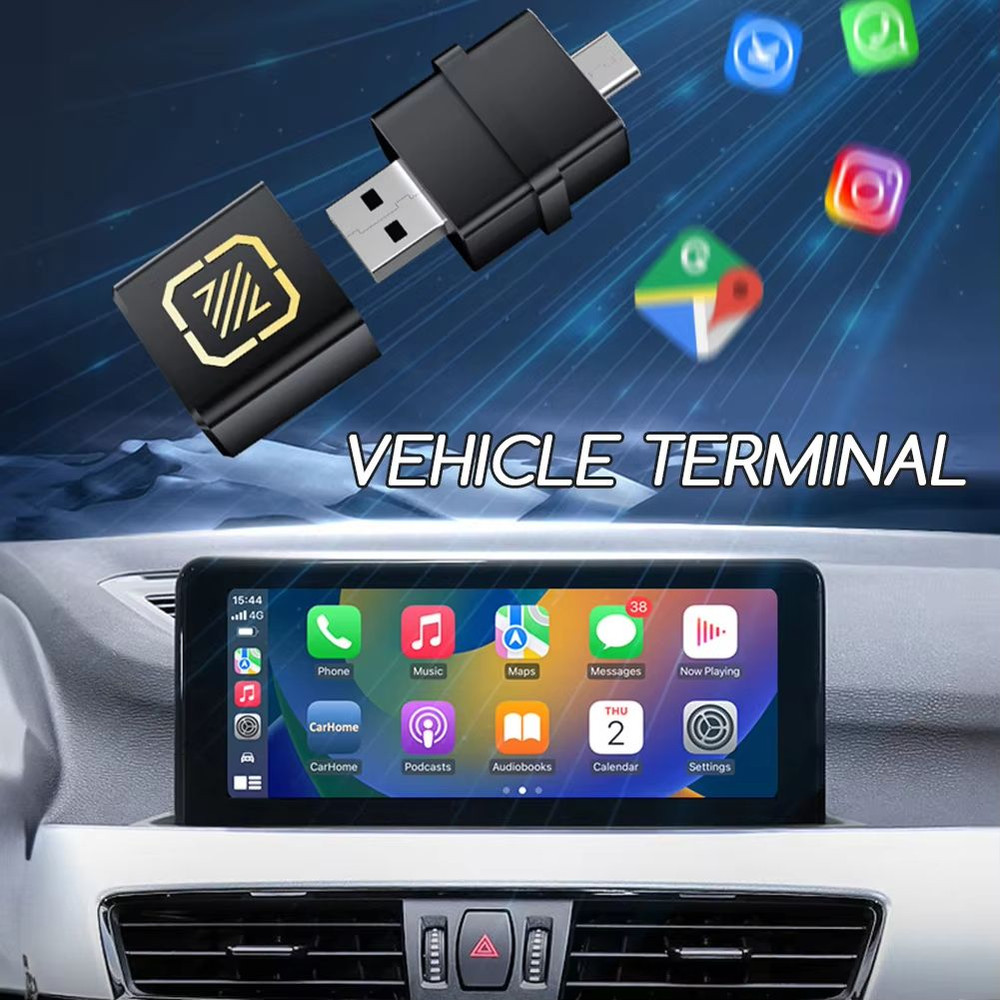 Mini Wireless Carplay Adapter 2 In 1 Android Auto Car Adapter 3