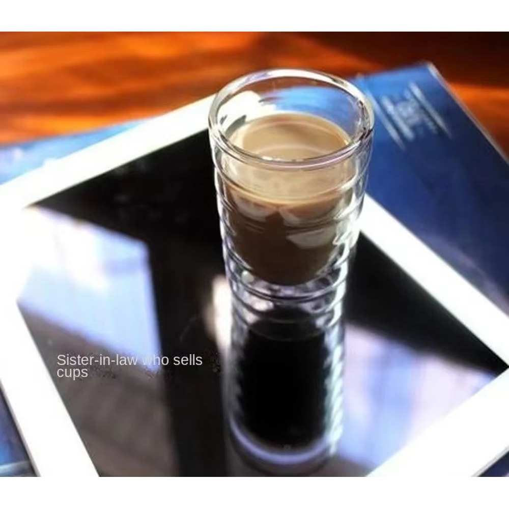 Nespresso Double Wall Glass Coffee Mug Heat Resistant Transparent Tea Coffee Cup 3