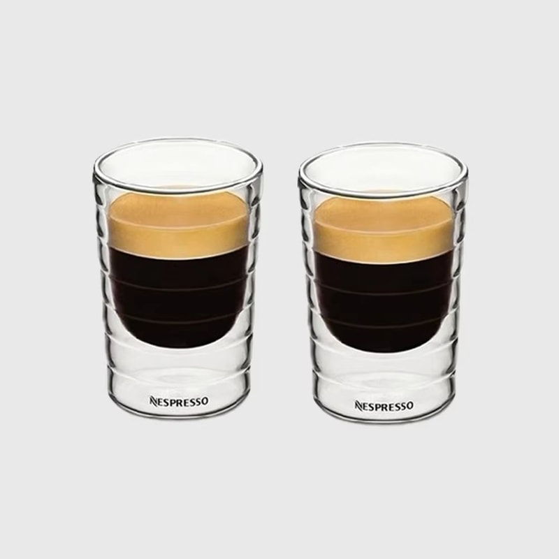 Nespresso Double Wall Glass Coffee Mug Heat Resistant Transparent Tea Coffee Cup 7