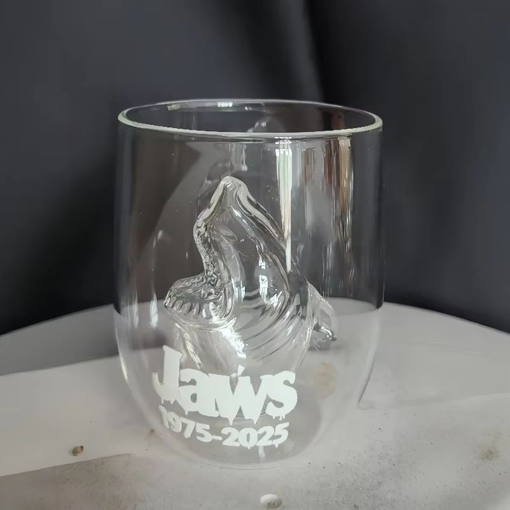 3D Shark Stemless Wine Glass Cup For Beer Whiskey And Cocktails 1