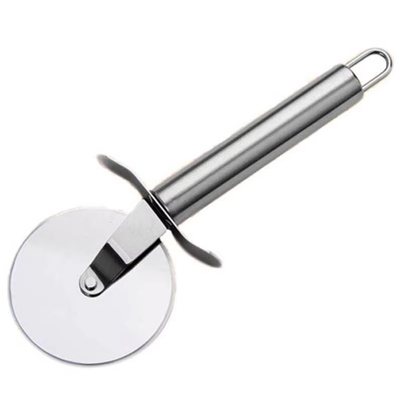 Stainless Steel Single Wheel Pizza Cutter Tool 65 Cm Diameter For Pizza Cake Waffle Cookie Cutting 5