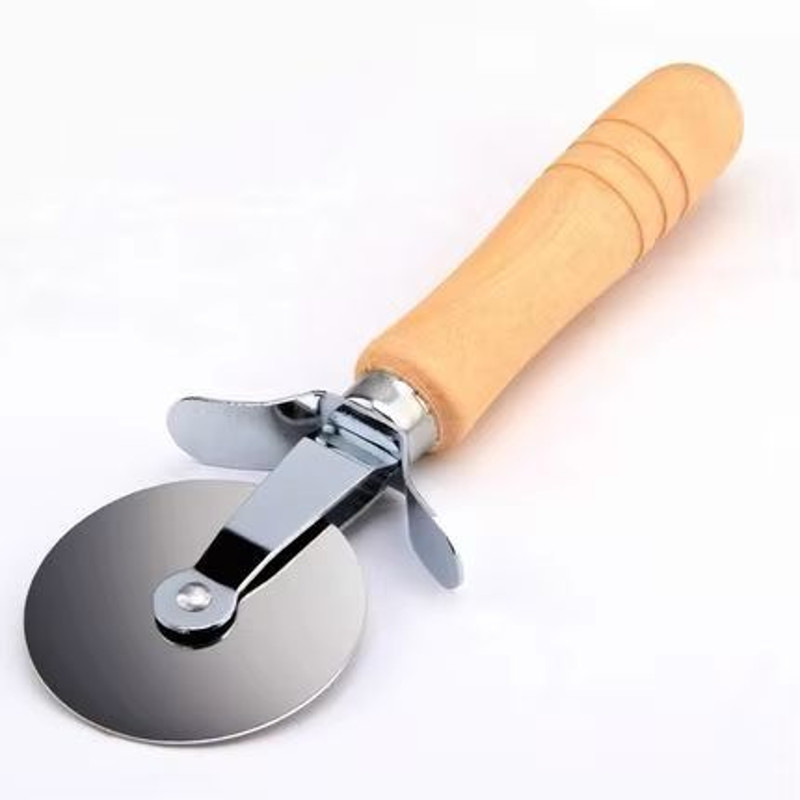 Stainless Steel Single Wheel Pizza Cutter Tool 65 Cm Diameter For Pizza Cake Waffle Cookie Cutting 6