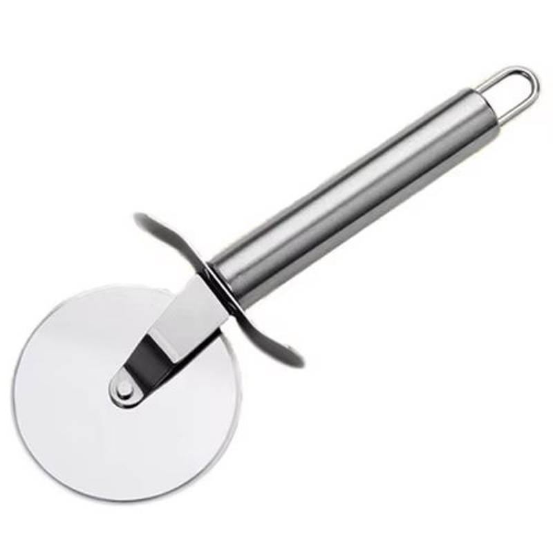 Stainless Steel Single Wheel Pizza Cutter Tool 65 Cm Diameter For Pizza Cake Waffle Cookie Cutting 7