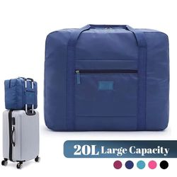 lightweight foldable travel duffel bag unisex carry on luggage tote for weekenders and overnight stays