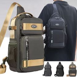 riding backpack for men lightweight mens chest bag casual single shoulder crossbody bag with large capacity