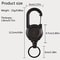 Extendable Retractable Keychain Badge Holder Heavy Duty Carabiner Key Chain With Clip For Men And O 2