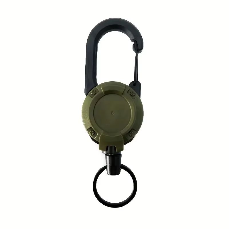 Extendable Retractable Keychain Badge Holder Heavy Duty Carabiner Key Chain With Clip For Men And O 9