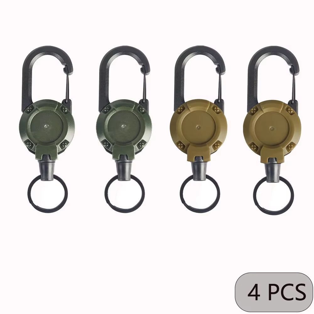Extendable Retractable Keychain Badge Holder Heavy Duty Carabiner Key Chain With Clip For Men And O 13