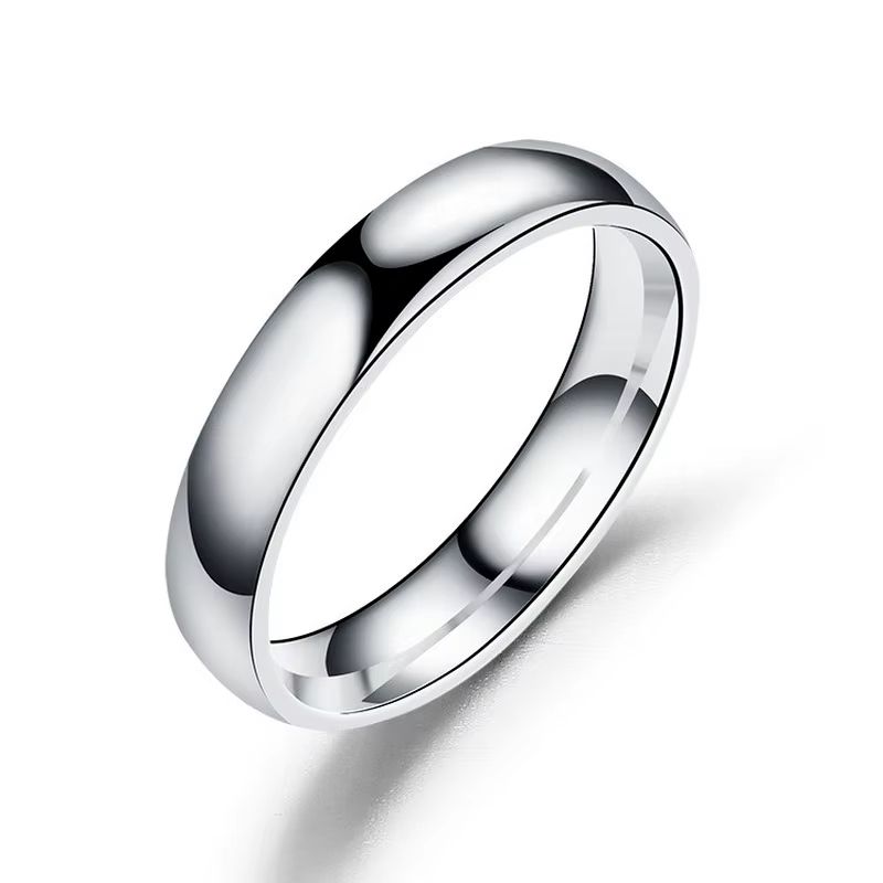 Simple 6mm Titanium Wedding Ring For Women And Men Hypoallergenic Stainless Steel Couple Band 6