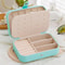 Portable Jewelry Storage Box Travel Organizer Leather Jewelry Case For Earrings Necklace And Ring D 9