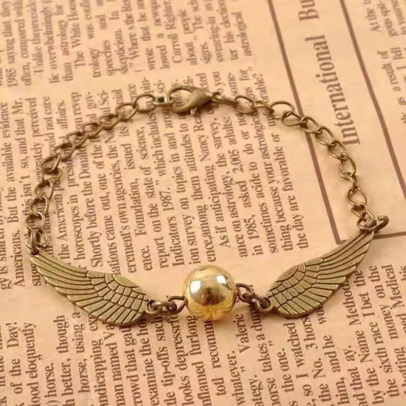 Golden Snitch Multi Wings Owl Bracelet Potter Inspired Layer Bracelet For Wizard Fans Gifts 1