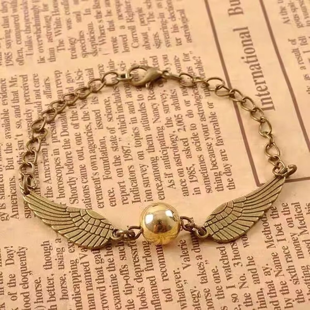 Golden Snitch Multi Wings Owl Bracelet Potter Inspired Layer Bracelet For Wizard Fans Gifts 7