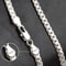 18K Gold And Silver 6mm Sideways Chain Necklace For Men And Women Fashion Wedding Engagement Jewelr 1