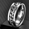 Stainless Steel Chain Spinner Ring For Men And Women Punk Style Fidget Jewelry 5