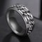 Stainless Steel Chain Spinner Ring For Men And Women Punk Style Fidget Jewelry 6