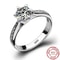 Luxury 925 Sterling Silver Six Claw Classic Ring For Women 0