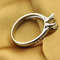 Luxury 925 Sterling Silver Six Claw Classic Ring For Women 2