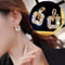 Korean Crystal Heart Hoop Earrings With 925 Silver Needle For Women 15