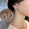 Korean Crystal Heart Hoop Earrings With 925 Silver Needle For Women 16