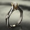 Luxury 18K Gold Natural Moissanite Gemstone Ring For Women Couples And Weddings 0