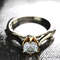 Luxury 18K Gold Natural Moissanite Gemstone Ring For Women Couples And Weddings 4