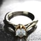 Luxury 18K Gold Natural Moissanite Gemstone Ring For Women Couples And Weddings 4
