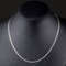 925 Sterling Silver Flat Clavicle Chain Necklace 2mm For Men And Women 5