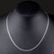 925 Sterling Silver Flat Clavicle Chain Necklace 2mm For Men And Women 5