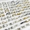 Mixed Style Stainless Steel Finger Rings Set 20 Pieces For Men And Women 4